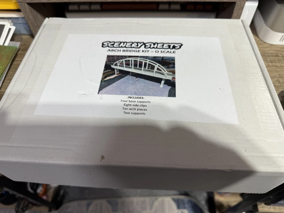 O Scale White Arch Bridge Kit - 32 Inch Span - 4 inches wide - Image 4 of 4