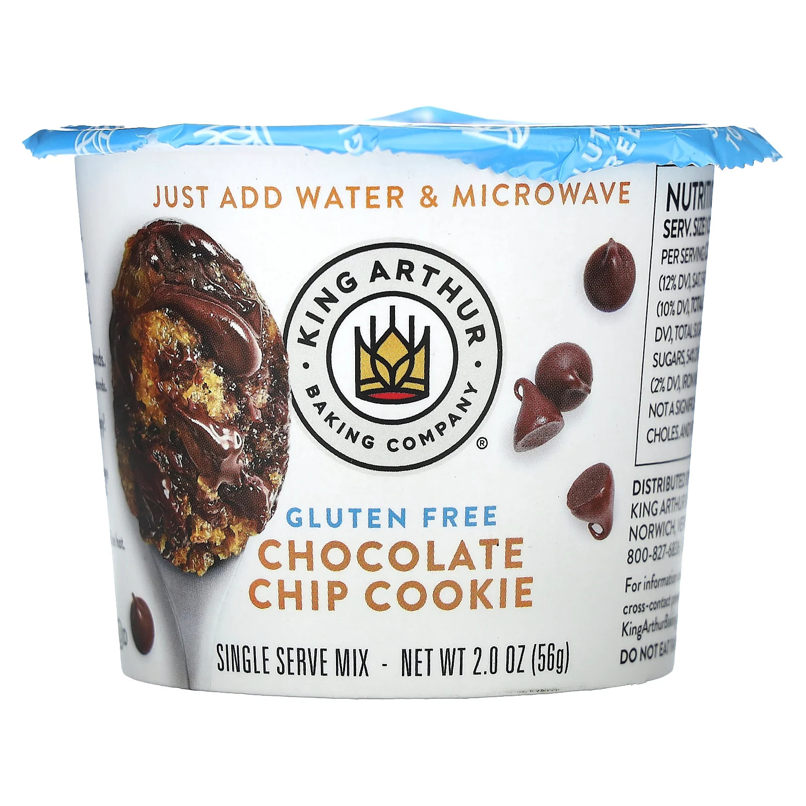 Разовая порционная смесь без глютена печенье с шоколадной крошкой 2 унции 56 г 1890₽