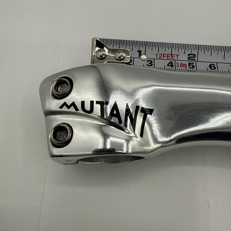 Vástago MUTANTE 3T plata 1 1/8” 25,8 mm/26,0 mm abrazadera, 120 mm longitud NOS Foto 3 de 4