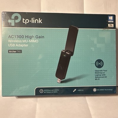 TP-Link Archer T4U v3 AC1300 Wireless Dual Band MU-MIMO USB 3.0 WiFi Adapter