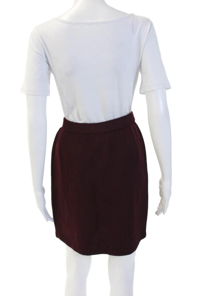 Falda recta marrón lápiz talla 4 St. John Collection By Marie gris para mujer Foto 3 de 4