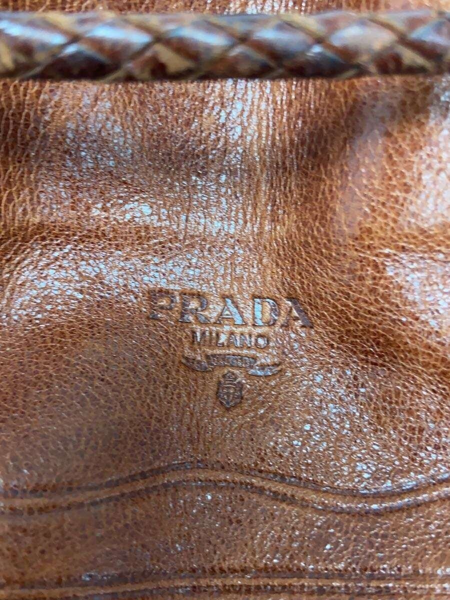 PRADA Drawstring Backpack One Shoulder Leather BR… - image 5