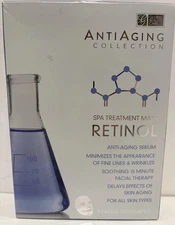 100% Global Beauty Care Anti Aging Collection 5 Facial Treatments RETINOL- New