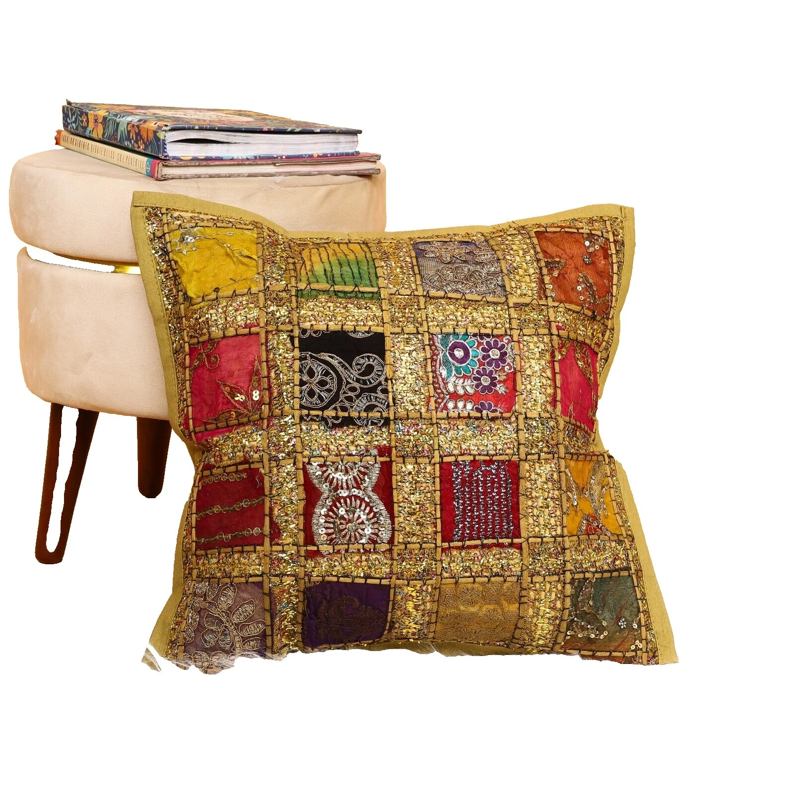 Almohadas de Decoración para el Hogar asiática de dormitorio Patchwork