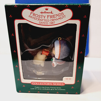 FROSTY FRIENDS 1987 Hallmark Collector Series #8 Eskimo Christmas Ornament
