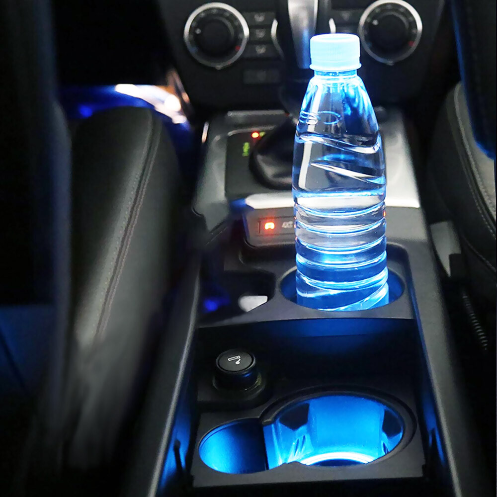 2x LED Cup Holder Interior Ambient Atmosphere Lights | eBay