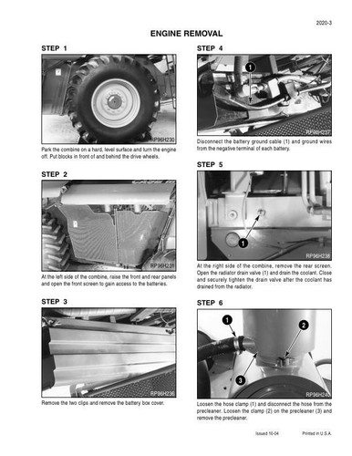 Libro de taller de reparación manual de servicio combinado Case 2377, 2388 - Imagen 16 de 24
