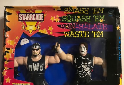 1997 WCW STARCADE RING w/HOLLYWOOD HOGAN & STING w/REAL SOUNDS