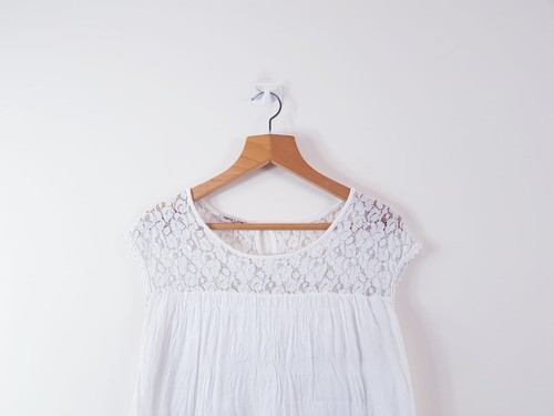 New Line Womens Ladies White Basic Tunic T-Shirt Top Size Small S Regular - Picture 3 of 12