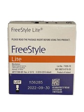 Freestyle Lite Blood Glucose Test Strips - 50 Count