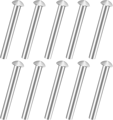 10 Stück Nieten für Spatengriff, Vollnietwerkzeug, Rundkopf Aluminium Nieten, Po - Bild 1 von 12