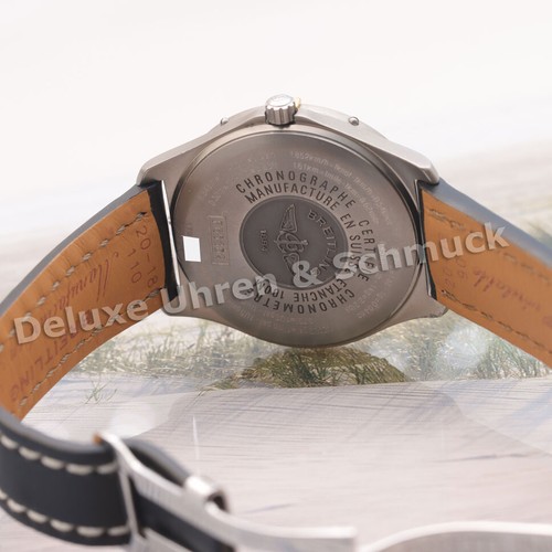 🎀*Breitling Aeorspace*Titanio/Oro*Rif. F65362 * documenti * cinturino in pelle Breitling NUOVO * - Foto 13 di 14