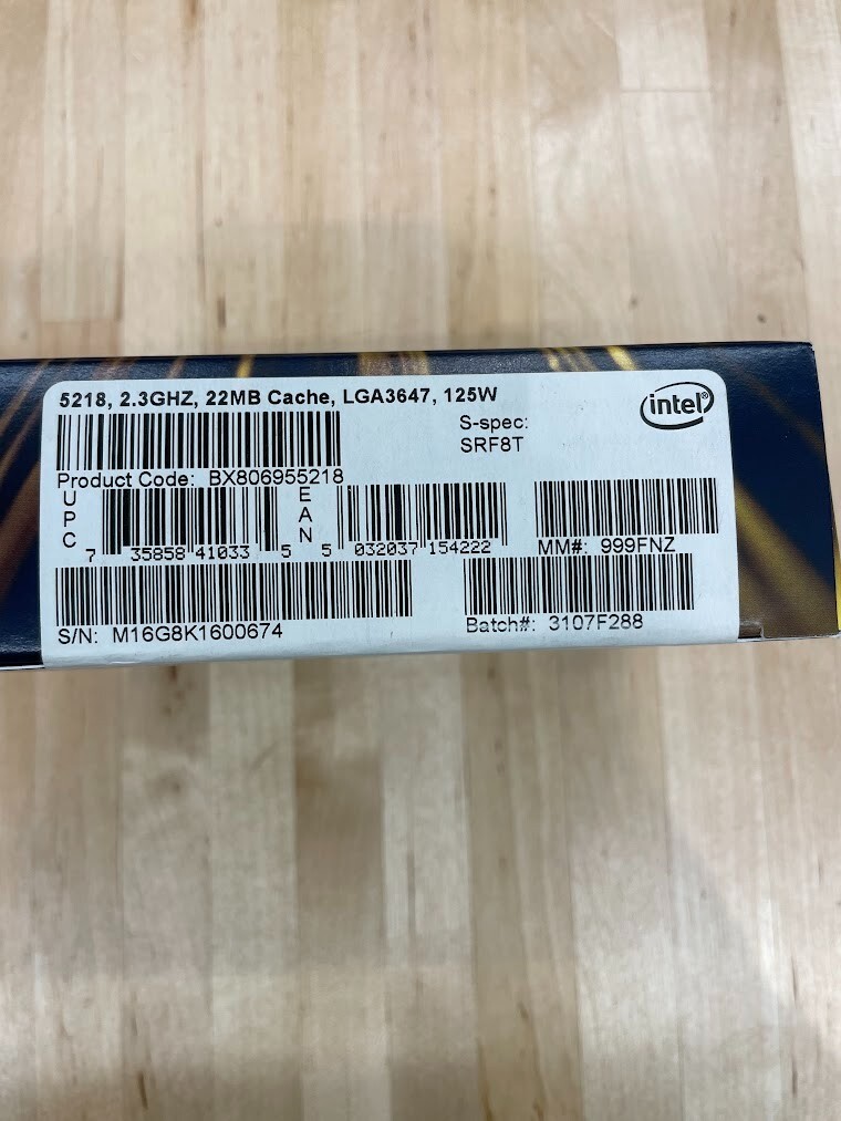 Intel Xeon Gold 5218 22MB Cache 2.30GHz Processor for sale online Intel Xeon Gold 5218 22MB Cache 2.30GHz Processor for sale online