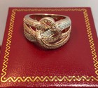 Sterling Silver Rose Gold 1/2 Ct Genuine Diamond Open Heart Pave Wedding Ring 6 — photo 3