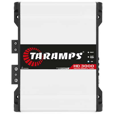 Taramps HD 3000 2 Ohms 1 Channel 3000 Watts RMS MAX Full Range Car Amplifier