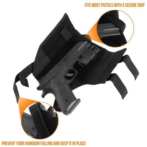 Custodia per pistola tattica borsa a mano + fondina porta pistola borsa portaoggetti - Foto 5 di 20