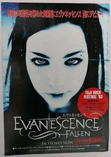 EVANESCENCE "FALLEN TOUR - FUJI ROCK FESTIVAL 2003" JAPAN CONCERT POSTER