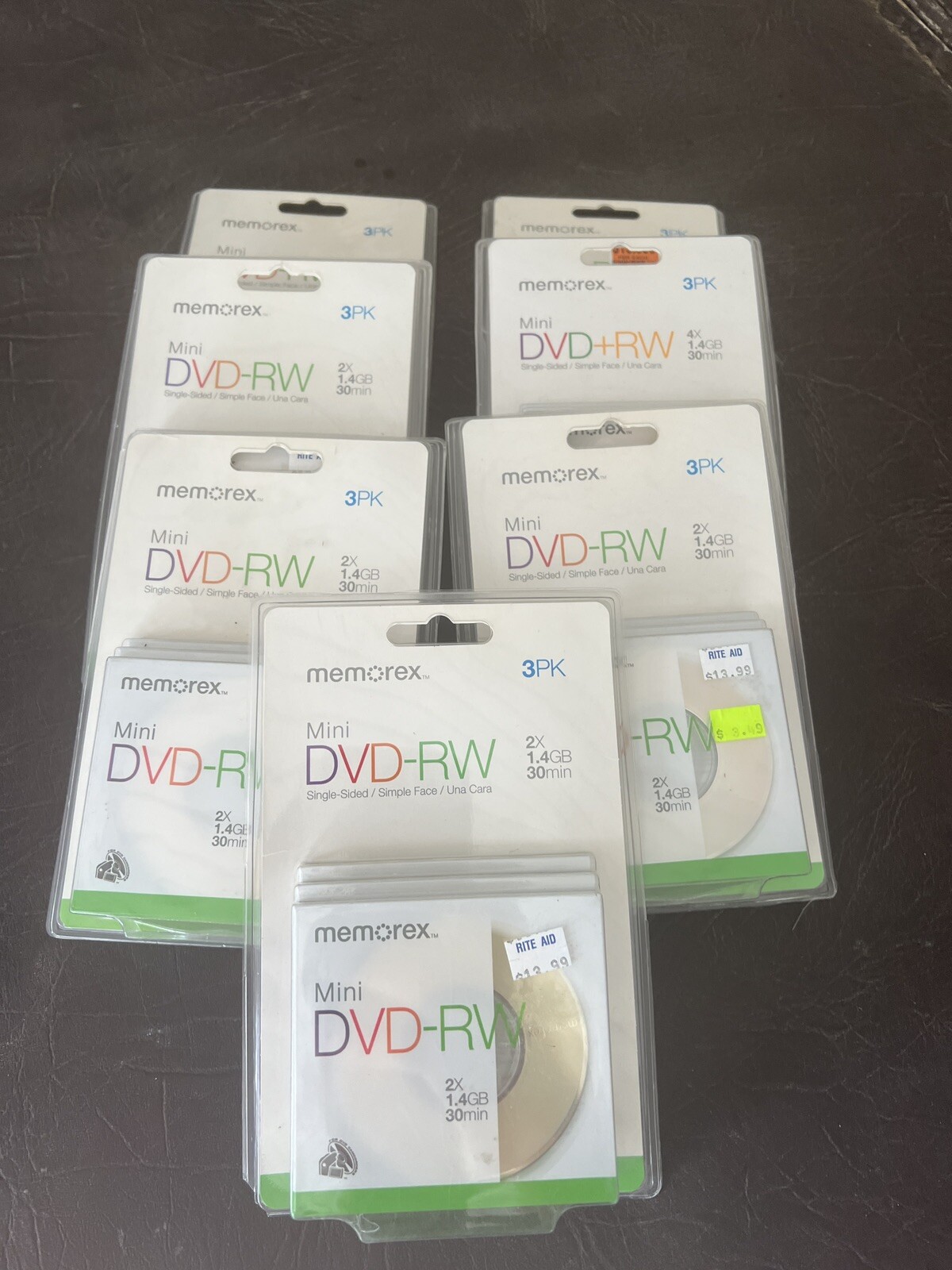 MEMOREX Mini DVDRW Camcorder Discs 3 Pack 2X 1.4GB 30 min Single Sided eBay