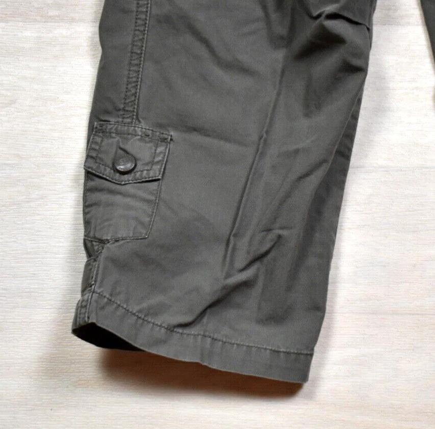 Pantalones cargo Unionbay Y2K jóvenes niñas niños talla 7 de colección años 2000 verde musgo-marrón Foto 3 de 4