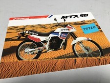 Honda MTX50 MTX 50 moto prospectus catalogue publicité brochure