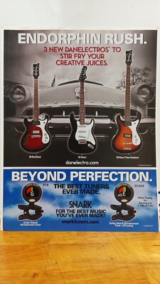 DANELECTRO GUITAR 2017 ENDORPHIN RUSH PRINT AD. 11 X 8.5.   z2
