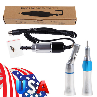 Dental Lab Marathon Electric Micro Motor 35K E-type /1:1 Straight Contra Angle