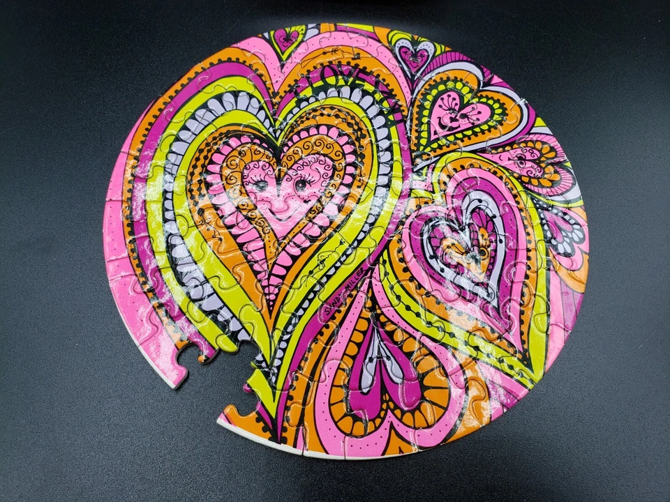1969 Springbok Mini LOVE Thingies Puzzle by Sandy Miller 7" PZL9053 1pcs missing - Image 4 of 4