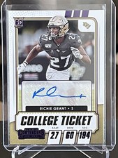 2021 CONTENDERS DRAFT PICKS RICHIE GRANT COLLEGE TICKET PURPLE FOIL AUTO RC 🔥