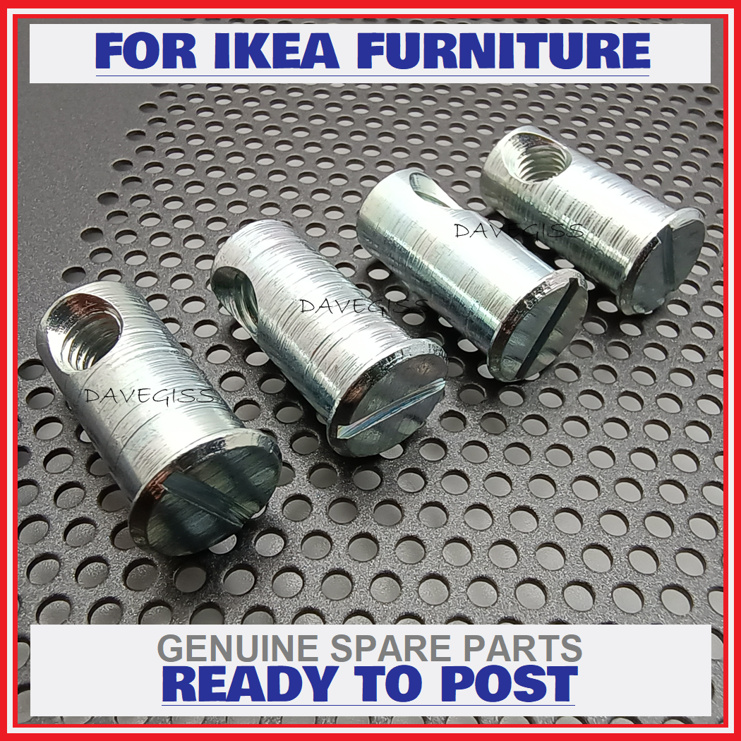 IKEA FJELLSE CROSS Dowel Dual Hole Nut Sleeve 121214, Set of 2 £8.44