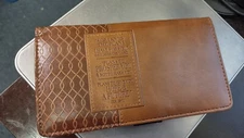 Christian Art Gifts I KNOW THE PLANS Faux Leather Brown Checkbook Cover Wallet