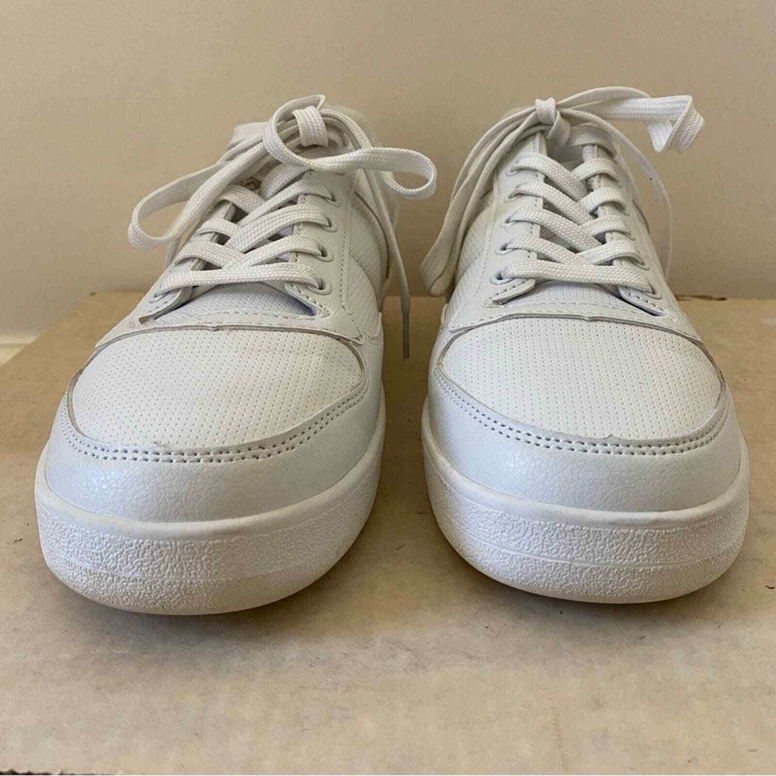 Sneakers atletiche da uomo Pony basse classiche bianche con lacci taglia 8 5