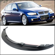 M TECH SPORT LOOK BLACK FRONT LIP SPLITTER FOR BMW 3 SERIES E90 E91 2005-2008