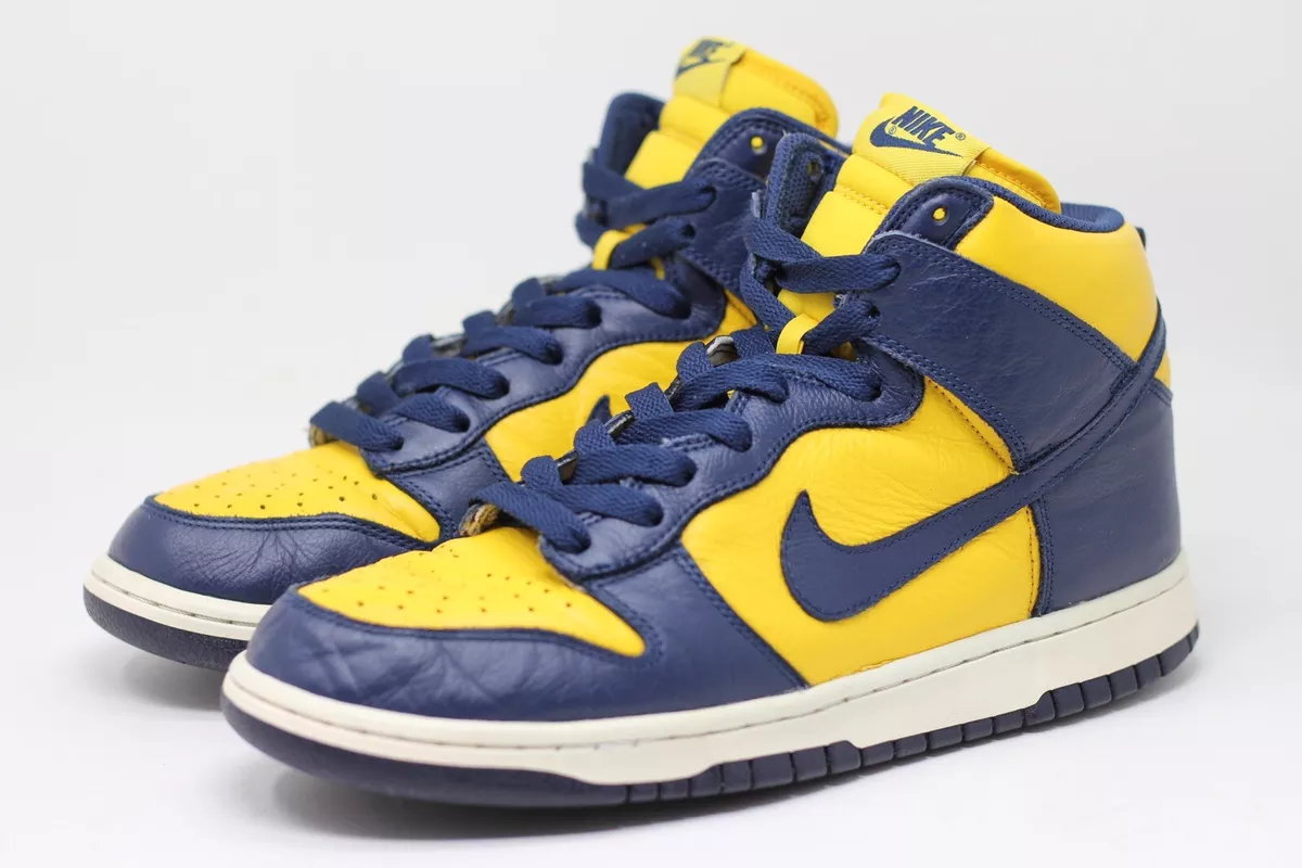 Nike Dunk High Michigan Retro 2016 sz 10 850477-700 no og box