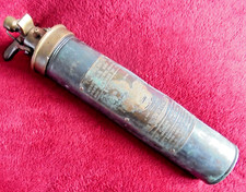 Nu Swift Antique One Pint Fire Extinguisher 1938? Copper & Brass Empty