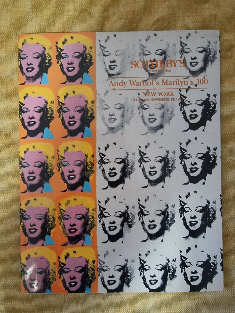 De Marly/カリステ/ポスター Andy Warhol's Marilyn x 100 SOTHEBY'S 1992 Catalog. | eBay