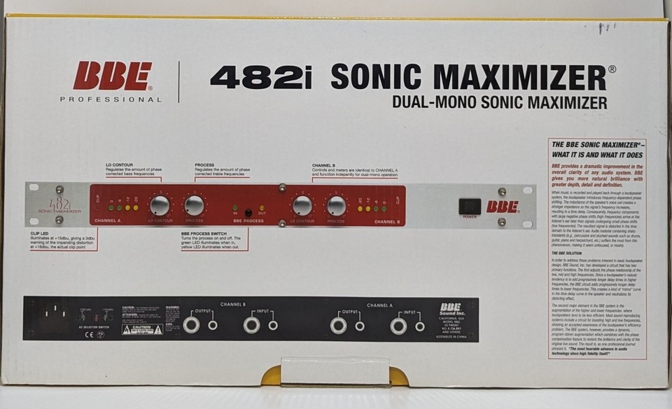 BBE Sonic Maximizer 482i MINT IN BOX eBay