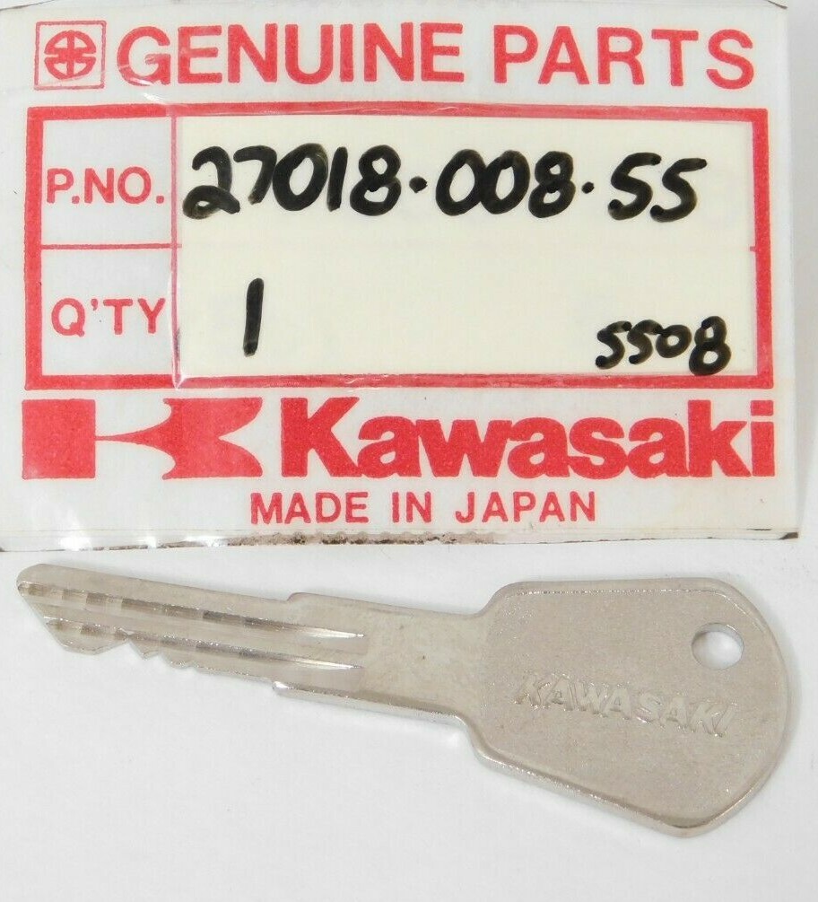 1 NOS Genuine Kawasaki Motorcycle Factory Pre-Cut Ignition Key