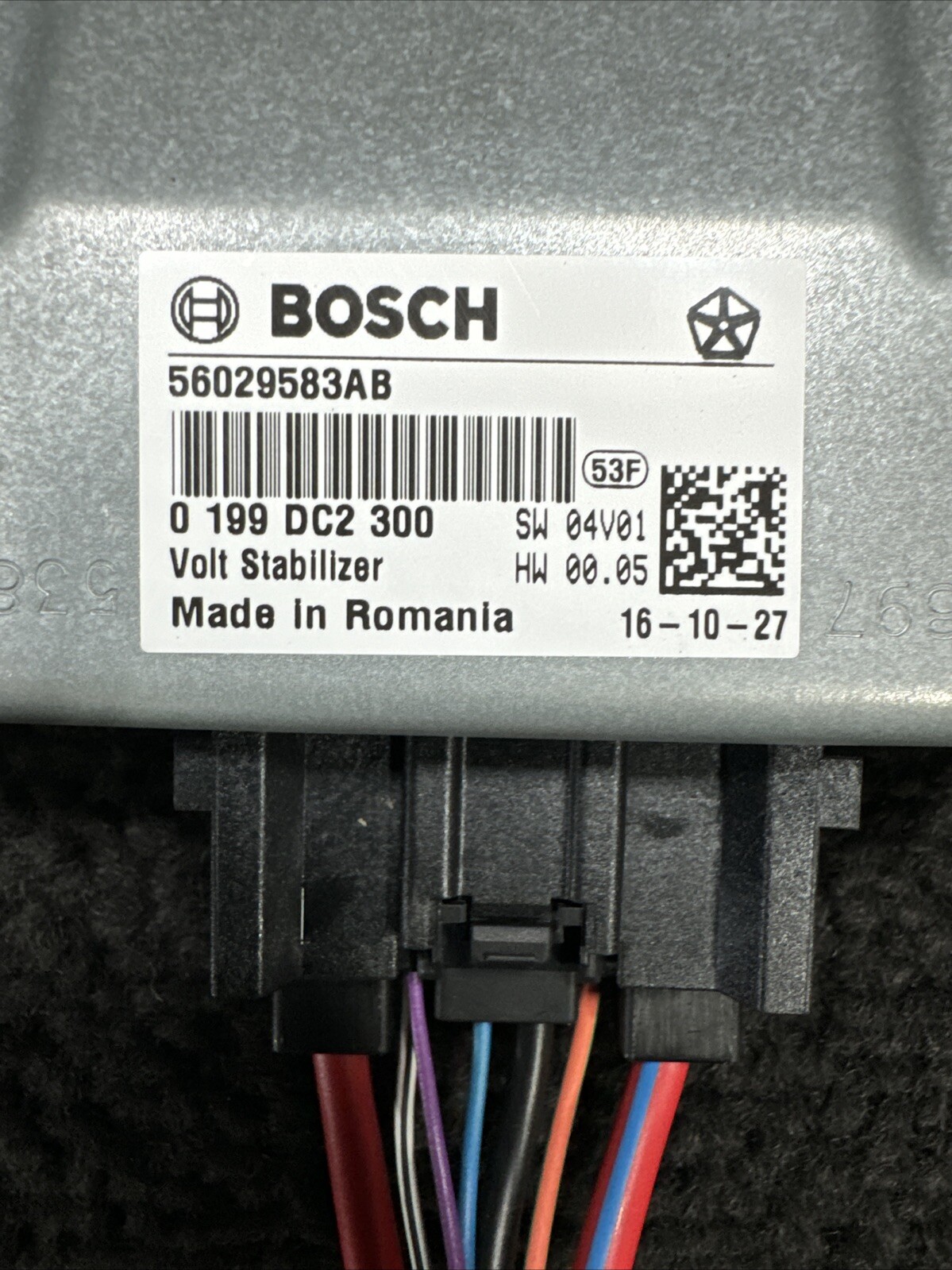 2017 Maserati Ghibli Voltage Stabilizer Control Module OEM 56029583AB