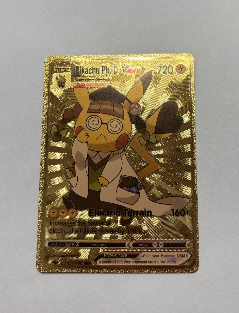 Pikachu PH. D. Phd Vmax Cosplay Electric Terrain Gold Foil Fan Art
