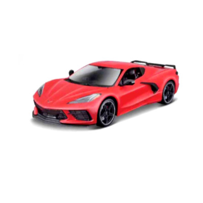 Chevrolet Corvette C8 Stingray 1/24 2020 Rot mit Schwarz Streifen Maisto 31534RD