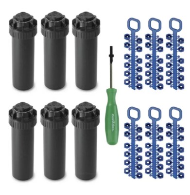 6x Rain Bird 5004PC SAM 5000 Series Part Circle Rotor Pop Up Sprinkler 6 Pack 4''