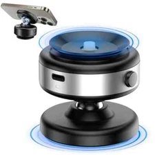 Electric Vacuum Magnetic Suction Cup Car Phone Holder Stand Mount 360° Rotation