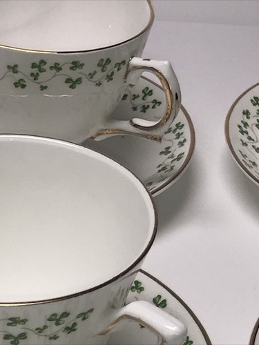 22 Pc Royal Tara SHAMROCK Fine Bone China Tea Cup Saucer Galway Ireland - Bild 9 von 19