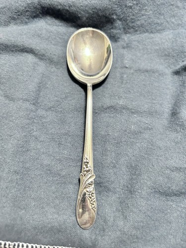 INTERNATIONAL SILVER MAY MELODY (1952) STERLING FLATWARE 5 7/8" OVAL EGG SPOON - 第 1/12 張圖片