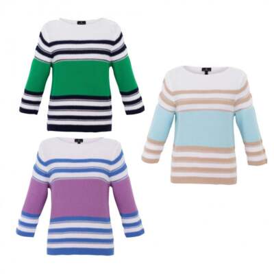 Damen Pullover Marmor Flieder Grün oder Ice 7020