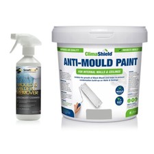 Anti Mould Pre-Treatment & Paint Bundle 5 Year Protects 5 Year 10 Colour Options