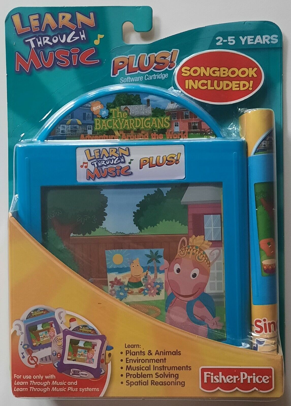 Lot of 4 Fisher Price Learn Through Music Plus Cartridges ONLY!!!