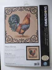 Dimensions  35240 Ornate Rooster Counted Cross Stitch Kit Unopened USA