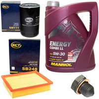 MotoröL Filter Set 5W30 5 Liter + ÖLablassschraube FüR VW Vento Golf IV TDI