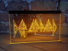Def Leppard Band Music Display LED Neon Light Sign bar club pub gift man cave